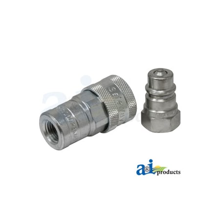 A & I Products Complete Quick Coupler 1" x0.5" x0.5" A-4000-2P